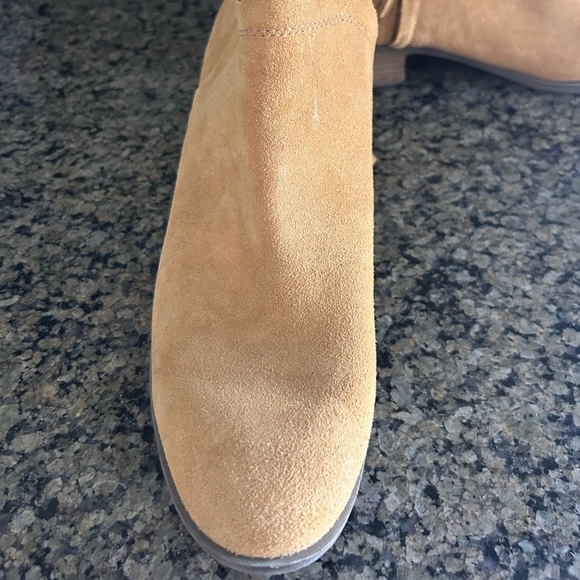 TOMS Womens Deia Casual Suede Booties- Caramel Brown/ Size 11 - Picture 7 of 13